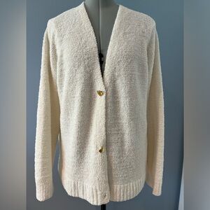 Marled Reunited Clothing Women’s Cream Cardigan Sweater Size XL